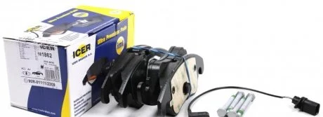 Фото комплект тормозных колодок (дисковых).) ICER 181862 Комплект тормозных колодок (дисковых).) ICER 181862