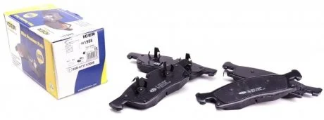 Фото комплект гальмівних колодок (дискових) ICER 181988 Комплект гальмівних колодок (дискових) ICER 181988