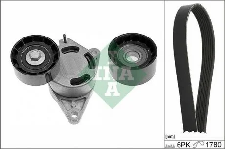 Комплект (ремінь+ролики) INA 529013710