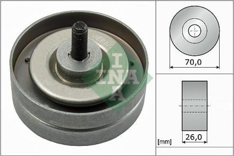 Ролик натяжний ременя генератора INA 532078910