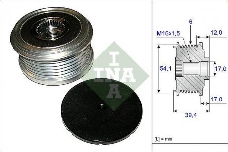 Шкив генератора INA 535009010