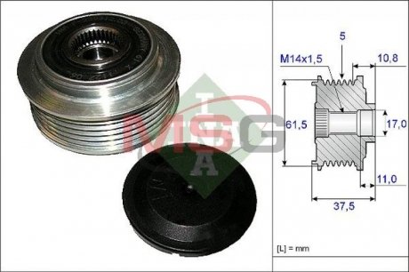 Ролик alternatora INA 535010710 (фото 1)