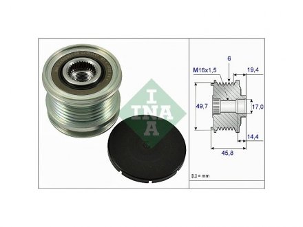 Шків генератора INA 535016810