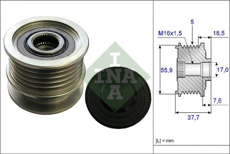 Ролик alternatora INA 535016910