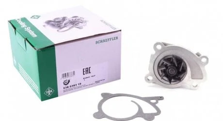 Фото насос охолоджуючої рідини, з ущільненням MERCEDES CITAN (MPV), CITAN/MINIVAN (W415), DACIA DOKKER, DOKKER EXPRESS/MINIVAN, DUSTER, DUSTER/SUV, LODGY, LOGAN II, LOGAN MCV II 0.9-1.6LPG 01.03- INA 538 0383 10 Насос охолоджуючої рідини, з ущільненням MERCEDES CITAN (MPV), CITAN/MINIVAN (W415), DACIA DOKKER, DOKKER EXPRESS/MINIVAN, DUSTER, DUSTER/SUV, LODGY, LOGAN II, LOGAN MCV II 0.9-1.6LPG 01.03- INA 538 0383 10