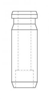 Напрямна втулка клапана (7,00x11,04x45,5) Nissan Terrano,Patrol 3.0DTI 16V ZD30DDTI,ZD30TI 02- INTERVALVES 8205900