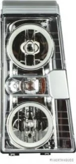 Фара Прав (H1/H7, електричн, без мотора, колір відбивача: хром) RVI MAGNUM 05.00- HERTH+BUSS JAKOPARTS 81658086