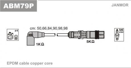 Проволока зажигания, набор Janmor ABM79P