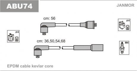 Дроти В/В Skoda Octavia 1.6 04- Janmor ABU74