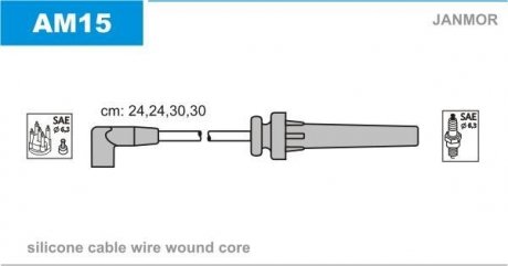 Проволока зажигания, набор Janmor AM15