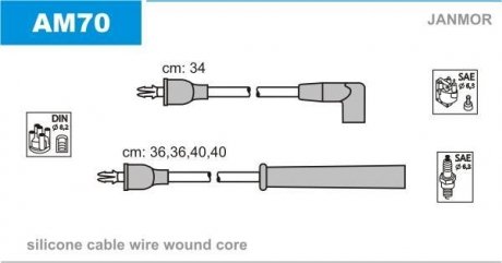 Проволока зажигания, набор Janmor AM70