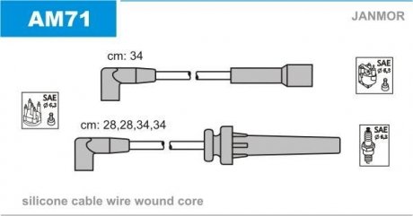 Проволока зажигания, набор Janmor AM71