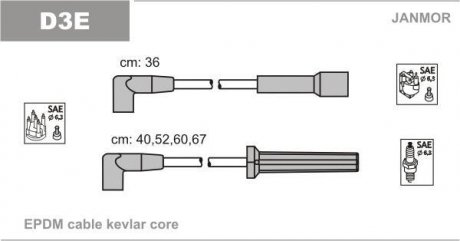 Проволока зажигания, набор Janmor D3E