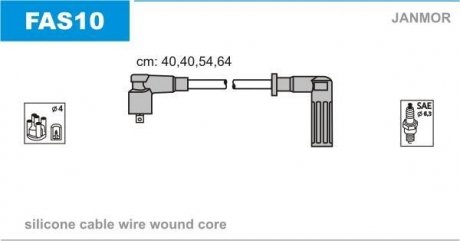Дроти запалення, набір Janmor FAS10