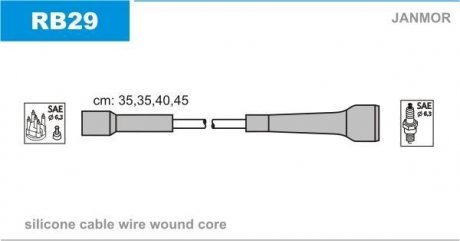 Проволока зажигания, набор Janmor RB29