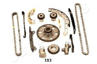 NISSAN К-т цепи (полный) привода ГРМ Pathfinder 2.5dCi 05-, Navara JAPANPARTS KDK113