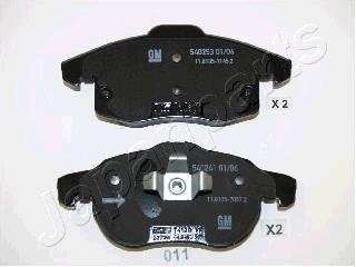 Гальмівні колодки перед. OPEL Vectra C, Astra H, Zafira B FIAT Croma 05- SAAB 9-3 JAPANPARTS PA011AF