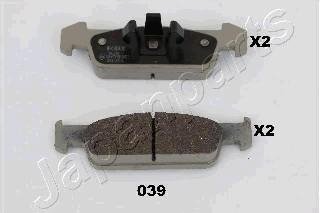 Колодки гальмівні передн. Sandero 1,2-1,6 12-, Logan 1,2-1,6 12- JAPANPARTS PA039AF