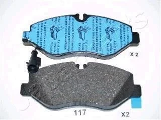 Тормозные колодки, дисковый тормоз (набор) JAPANPARTS PA117AF
