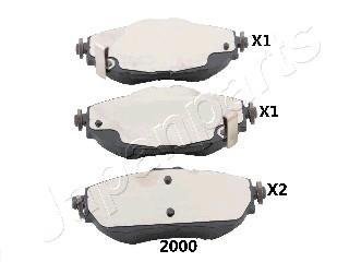 Гальмів.колодки передн.Auris 12- JAPANPARTS PA2000AF