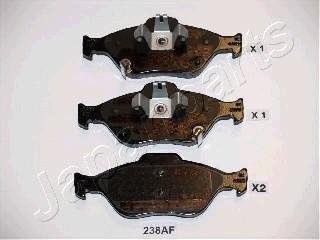 Гальмівні колодки передн. Yaris 05- JAPANPARTS PA238AF