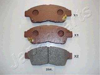 Гальмівні колодки, дискове гальмо (набір) JAPANPARTS PA264AF