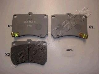 Гальмівні колодки передн.323 89-,Kia JAPANPARTS PA341AF