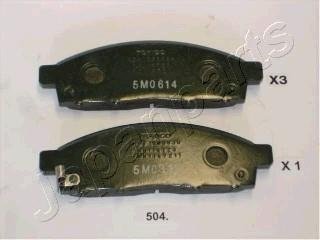 Тормозные колодки, дисковый тормоз (набор) JAPANPARTS PA504AF