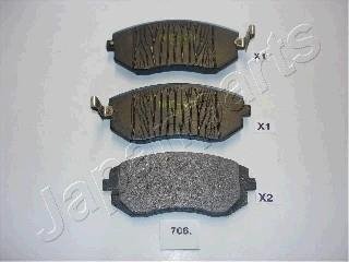 Гальмівні колодки передні Forester(SG) 2.0,2.0S 02- Impreza,Legacy JAPANPARTS PA706AF