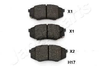 Колодки HYUNDAI перед. IX20 201 JAPANPARTS PAH17AF