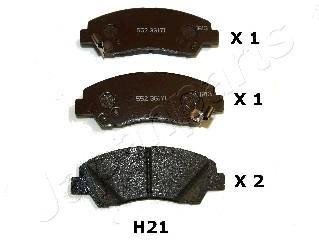 Колодки гальмівні HYUNDAI P. I10/I30/I40/SONATA/TUCSON 06- JAPANPARTS PAH21AF