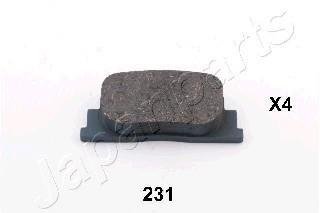Колодки гальмівні TOYOTA T. PRIUS 1,5 03-09 JAPANPARTS PP231AF