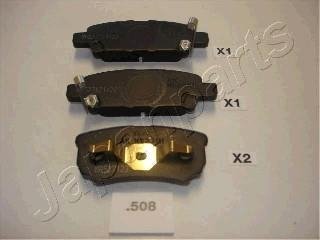 Гальмівні колодки задні Lancer,Outlander 03- JAPANPARTS PP508AF