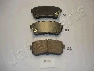 Гальмів. колодки задн. i30 07-,Kia Ceed, Carens 02- JAPANPARTS PPK09AF