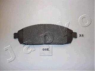 Гальмівні колодки, дискове гальмо (набір) JAPKO 50018