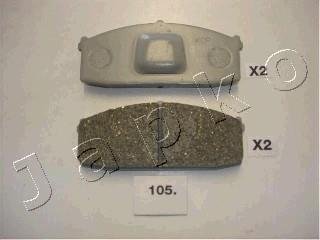 Гальмівні колодки, дискове гальмо (набір) JAPKO 50105