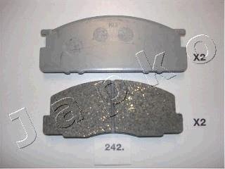 Гальмівні колодки, дискове гальмо (набір) JAPKO 50242