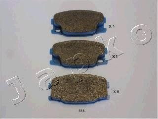 Гальмівні колодки, дискове гальмо (набір) JAPKO 50514