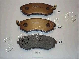 Гальмівні колодки, дискове гальмо (набір) JAPKO 50590