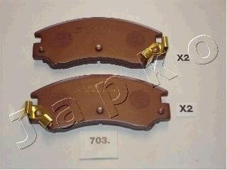 Гальмівні колодки, дискове гальмо (набір) JAPKO 50703
