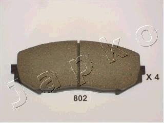 Гальмівні колодки, дискове гальмо (набір) JAPKO 50802