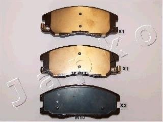 Гальмівні колодки, дискове гальмо (набір) JAPKO 50W10