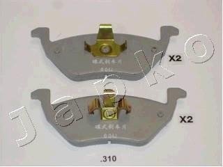 Гальмівні колодки, дискове гальмо (набір) JAPKO 51310