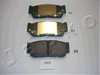 Гальмівні колодки, дискове гальмо (набір) JAPKO 51S02