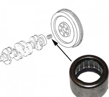 Центруючий підшипник колеса маховика VW/AUDI JP GROUP 1110450300