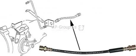 Фото шланг сцепления (QUINTON HAZELL) JP GROUP 1131000100 Шланг сцепления (QUINTON HAZELL) JP GROUP 1131000100