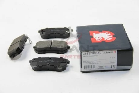 Гальмівні колодки задн.i10 08-,Kia Picanto 04- JP GROUP 3563700510