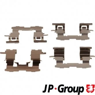 К-т установчий гальм. колодок передн. COROLLA / ALLEX (_E12_) 1.4 VVT-i 01-07, PRIUS (_W3_) 1.8 08- JP GROUP 4864003810