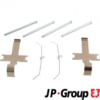 К-т установчий передн. гальм. колодок HILUX VII 2.5 D-4D 4WD 07-15, LAND CRUISER 80 4.2 TD 90-97, L JP GROUP 4864004310