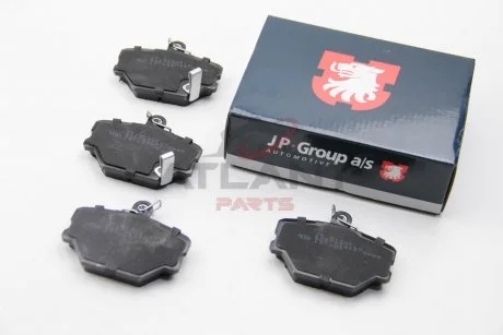 Фото гальмів.колодки.передн.Smart JP GROUP 6163600110 Гальмів.колодки.передн.Smart JP GROUP 6163600110